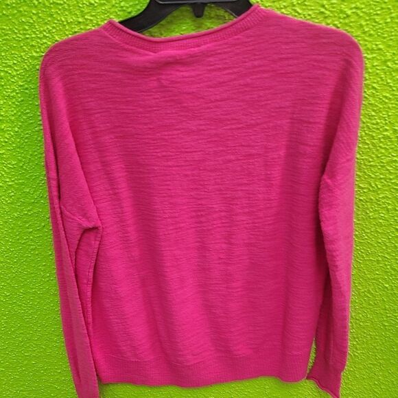 LOFT Fuchsia Knit Top - Picture 3 of 3